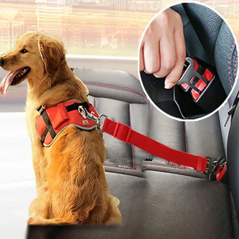 Adjustable Pet Cat Dog Car Seat Belt Pet Seat Dog Harness Lead Dog Collars