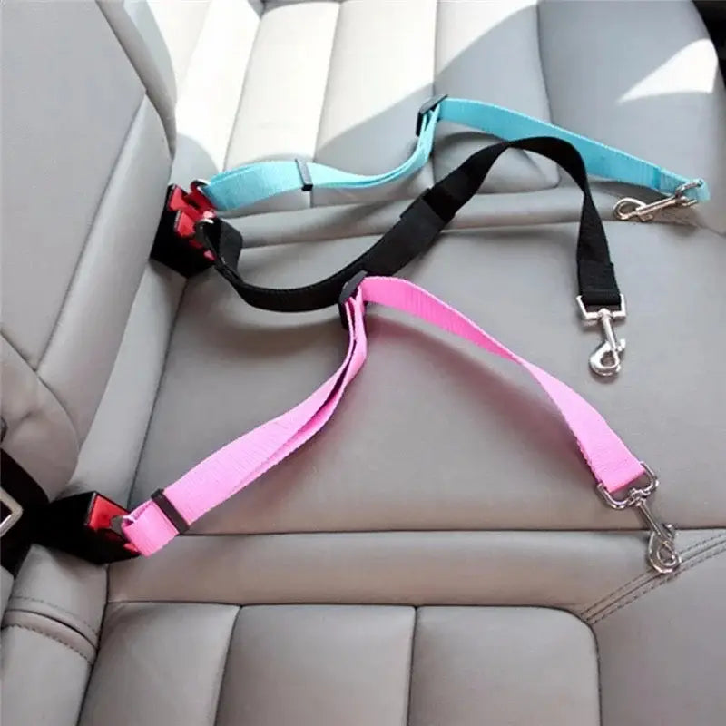 Adjustable Pet Cat Dog Car Seat Belt Pet Seat Dog Harness Lead Dog Collars