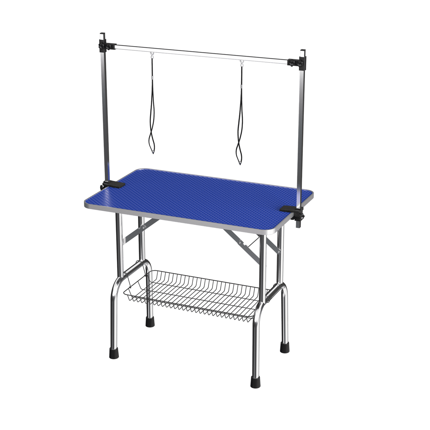 36’’ Folding Dog Pet Grooming Table Heavy Duty Stainless Steel pet dog Cat Grooming Table - Blue