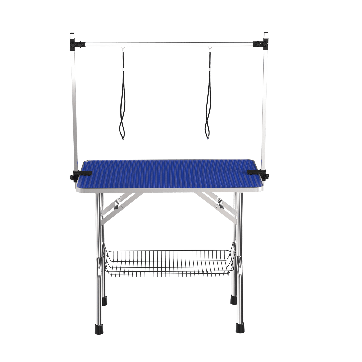 36’’ Folding Dog Pet Grooming Table Heavy Duty Stainless Steel pet dog Cat Grooming Table - Blue