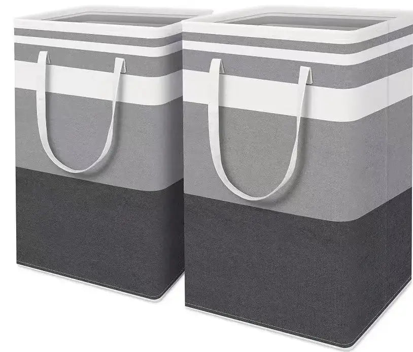 Collapsible Lightweight Hampers for Laundry Freestanding with Long Reinforced Handles Large Waterproof Clothes Organizer