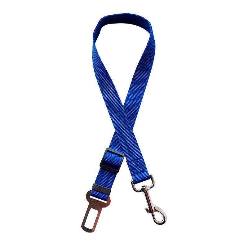 Buckle Up in Style with Adjustable Pet Cat Dog Car Seat Belt - Blue - Pet