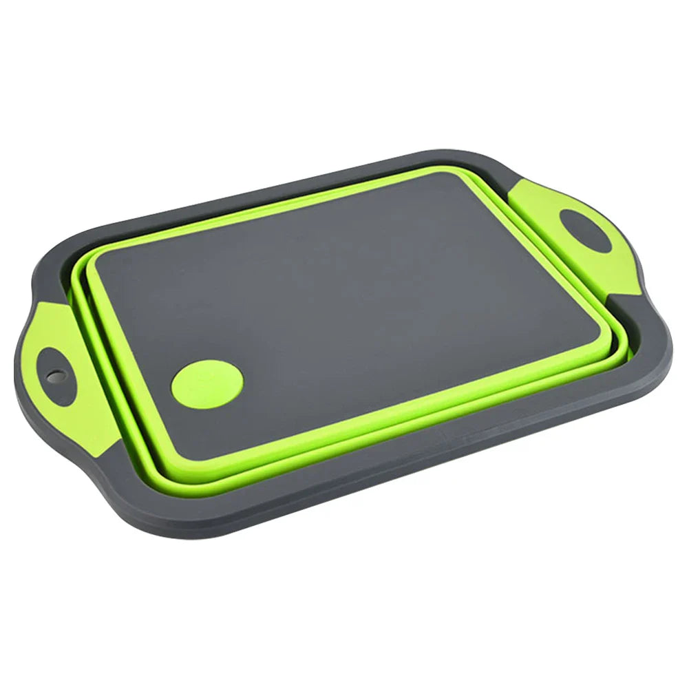 Bright Green Multifunctional Collapsible Sink and Cutting Board Set - 1C - kitchen utensils