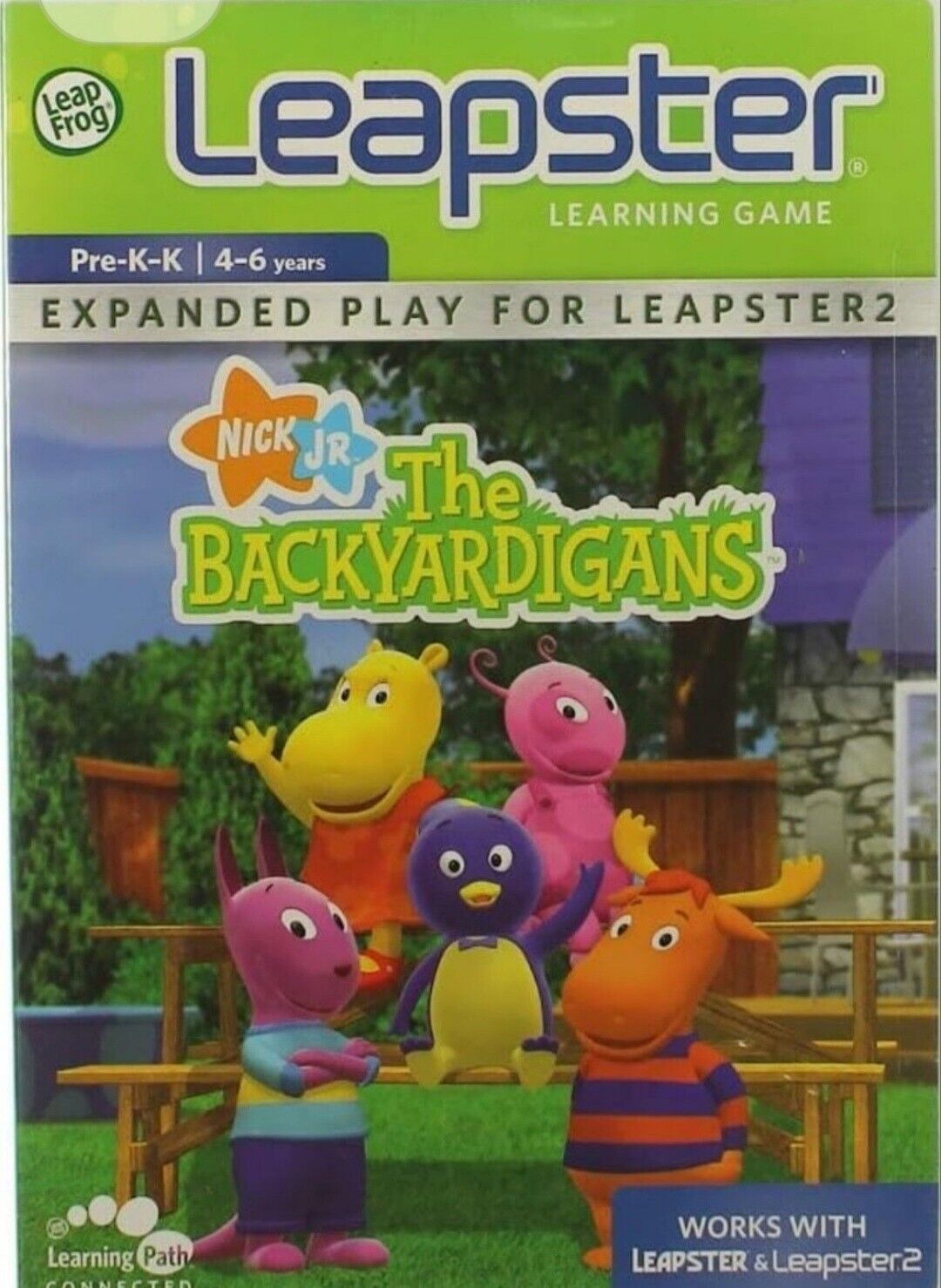 The BACKYARDIGANS ~ LeapFrog Leapster Learning Game. 4 to 6 YEARS (Pre-K to K). - Video game