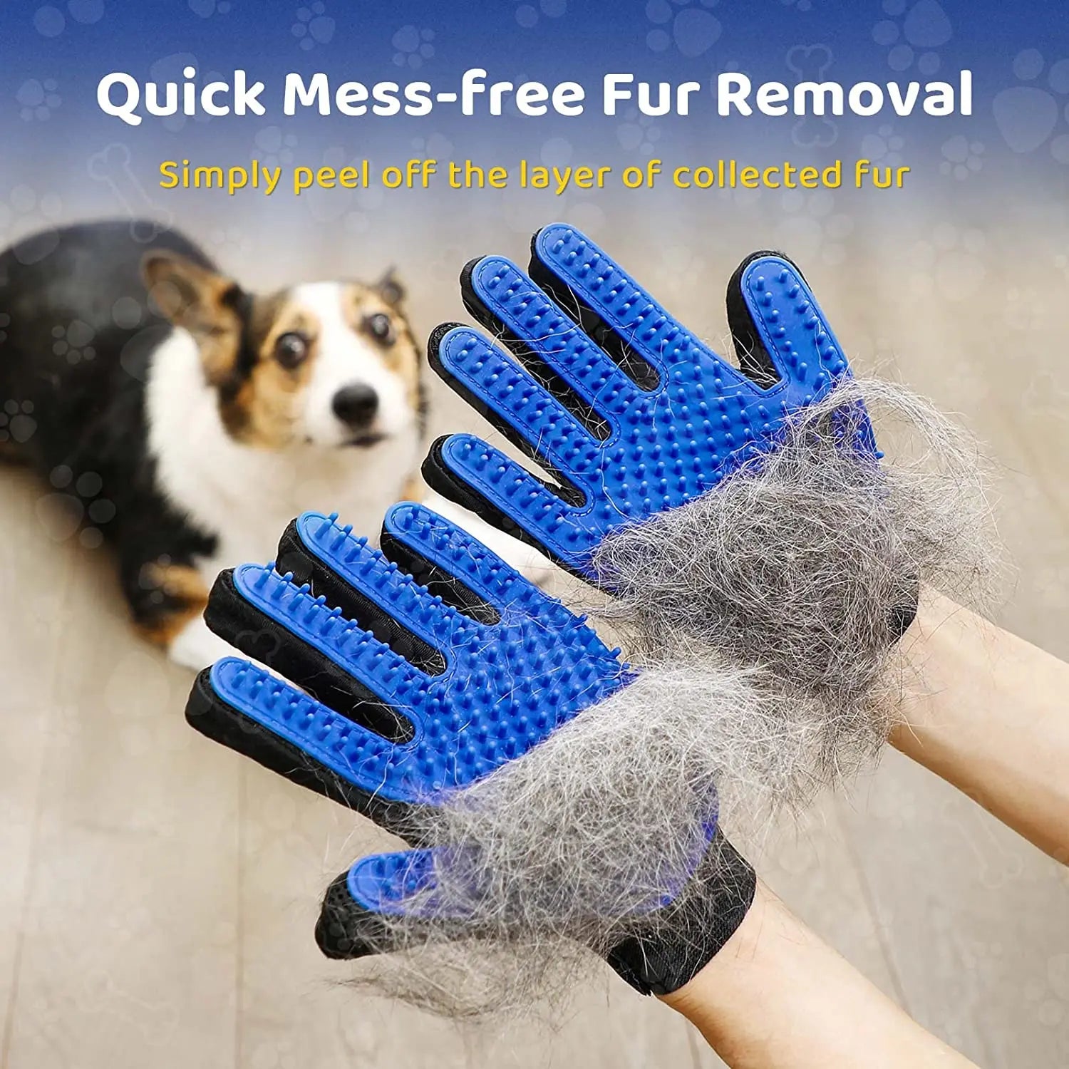 Pet Grooming Glove Gentle Efficient Pet Hair Remover Mitt Cat Accessories Pet Glove for Dogs Cats Pet Products Cat