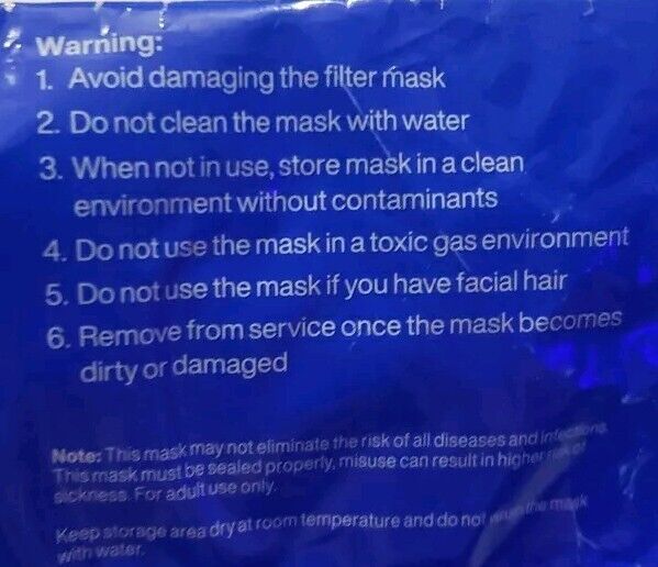 75 Count (15 Packs Of 5) N95 Protective 4 Layer Face Mask Disposable Respirator