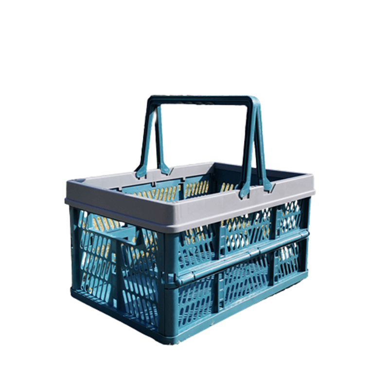 Picnic Basket Shopping Travel Camping Grocery Bags - Blue