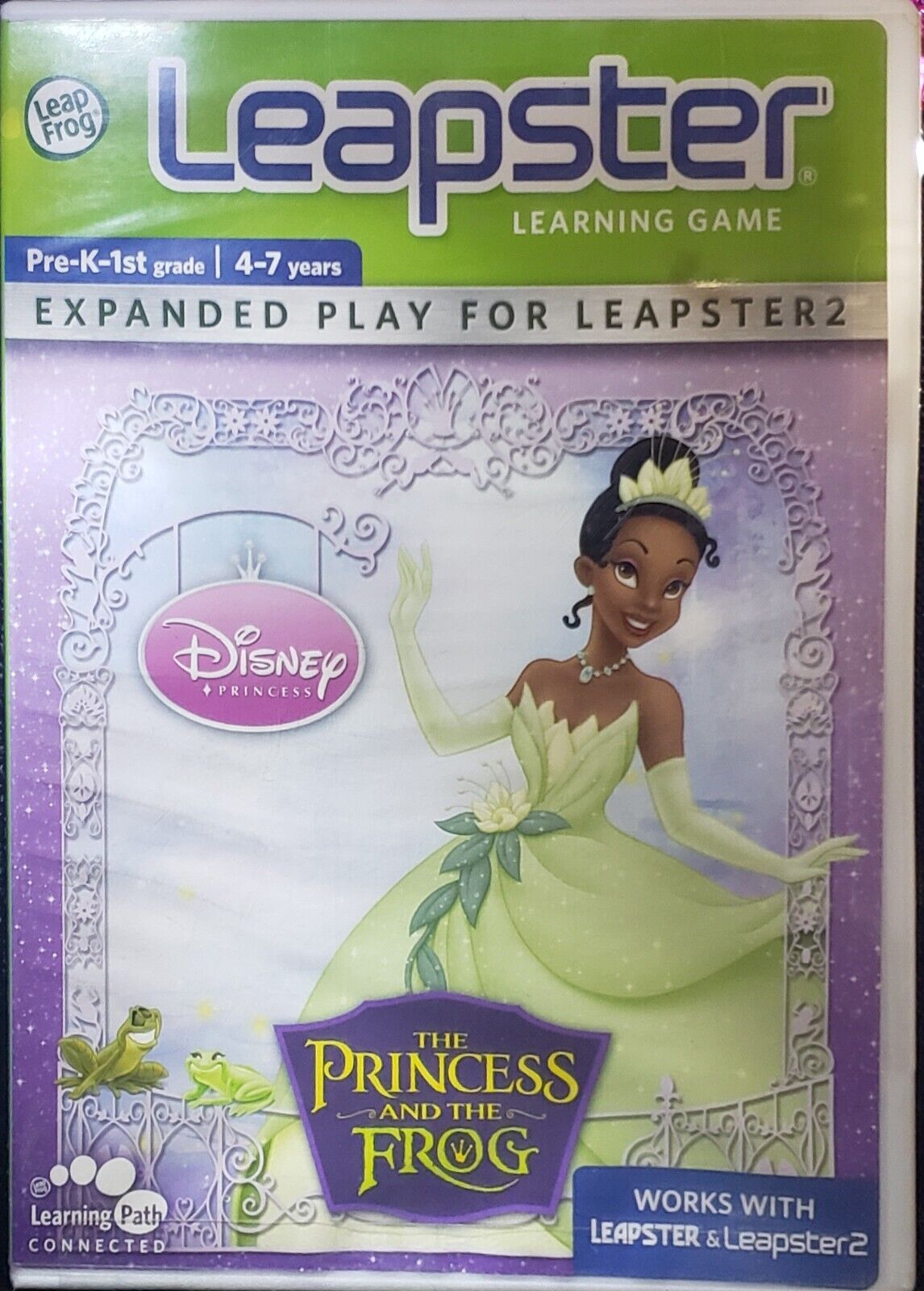 Leapster 1 & 2 DISNEY PRINCESS AND THE FROG Phonics Learning Game Leap Frog - Video game